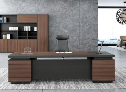 Eckschreibtisch Kabelkanal Home Office Tisch groß Chef Tische Schreibtisch